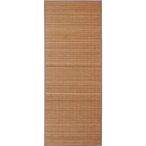 Bambusový koberec 100 × 160 cm hnedý