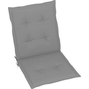 Podušky na záhradnú stoličku 2 ks sivé 100 × 50 × 3 cm