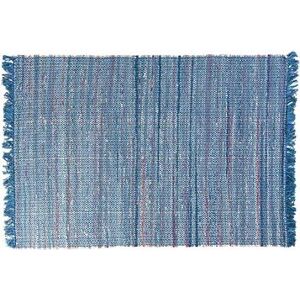 Modrý bavlnený koberec 160 × 230 cm BESNI, 57464
