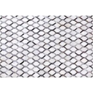 Sivý geometrický koberec 140 × 200 cm AYDIN, 73709