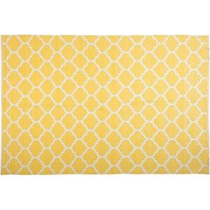 Kanárikovo žltý obojstranný koberec s geometrickým vzorom 160 × 230 cm AKSU, 141840