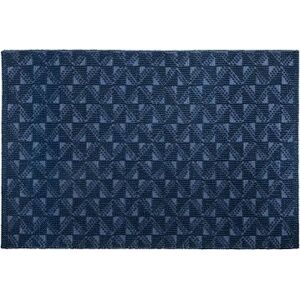 Koberec, krátkovlasá vlna 140 × 200 cm tmavomodrý SAVRAN, 170755