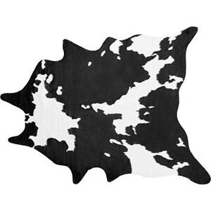 Koberec z umelej hovädzej kože 130 × 170 cm čierny/biely BOGONG, 309407