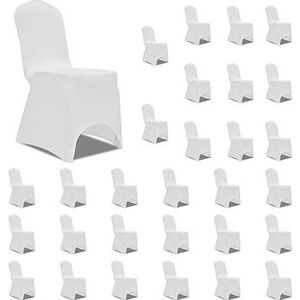 Shumee Na židle napínací bílý 30 ks
