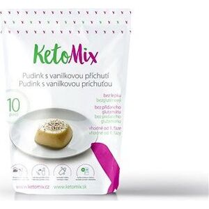 KetoMix Proteínový puding s vanilkovou príchuťou – 300 g (10 porcií)
