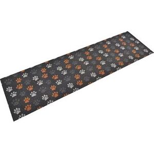SHUMEE Kuchynský koberec, umývateľný, 45 × 150 cm, zamat, labky