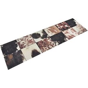 SHUMEE Kuchynský koberec, umývateľný, 45 × 150 cm, zamat, zvieracie kože