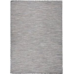 SHUMEE Vonkajší hladko tkaný koberec, 200 × 280 cm hnedý/modrý